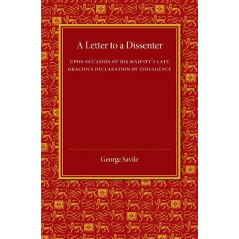 Letter to a Dissenter, Cambridge University Press