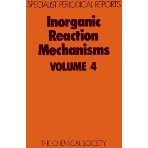 Inorganic Reaction Mechanisms: Volume 4 Hardcover, Royal Society of Chemistry