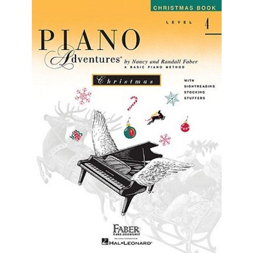 Piano Adventures Level 4 Christmas Book Paperback, Faber Piano Adventures