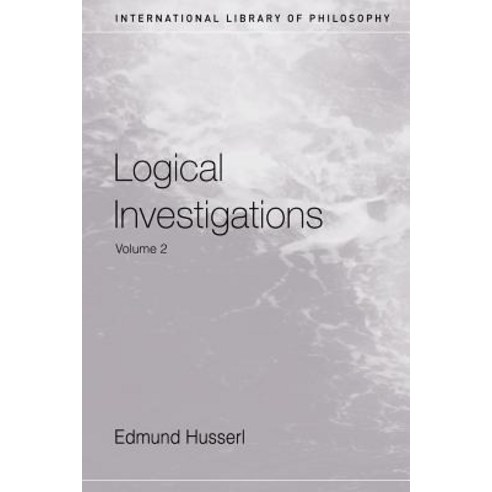 Logical Investigations Vol.2, Routledge
