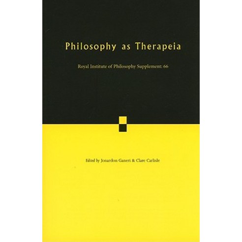 Philosophy as Therapeia Paperback, Cambridge University Press