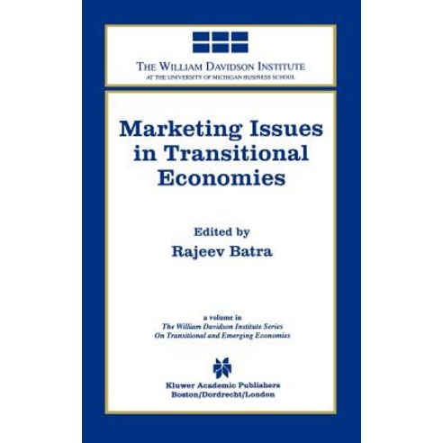 Marketing Issues in Transitional Economies Hardcover, Springer