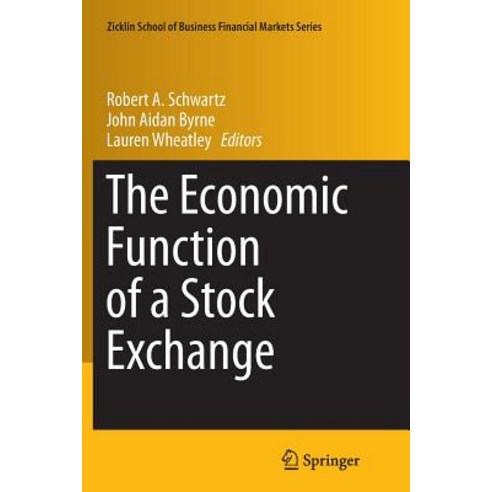 The Economic Function of a Stock Exchange Paperback, Springer