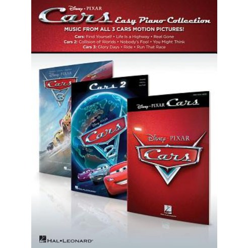 Cars - Easy Piano Collection: Music from All 3 Disney Pixar Motion Pictures Paperback, Hal Leonard Publishing Corporation