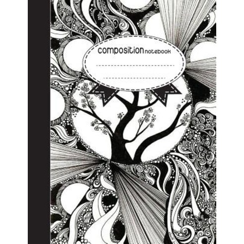 Composition Notebook 8.5 X 11 110 Pages: Black White Style: (School Notebooks) Paperback, Createspace Independent Publishing Platform