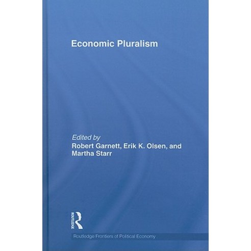 Economic Pluralism Hardcover, Routledge