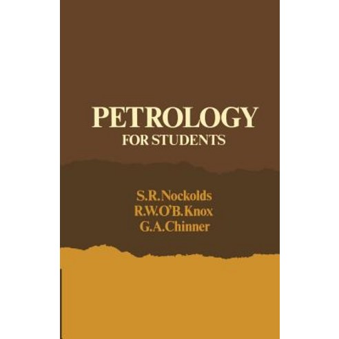 Petrology for Students, Cambridge University Press