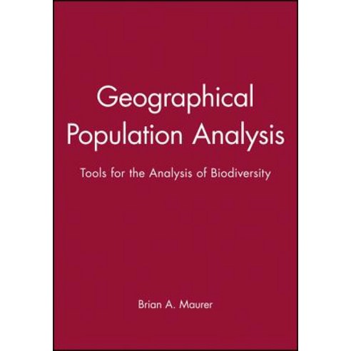 Geographical Population Analysis Paperback, Wiley-Blackwell