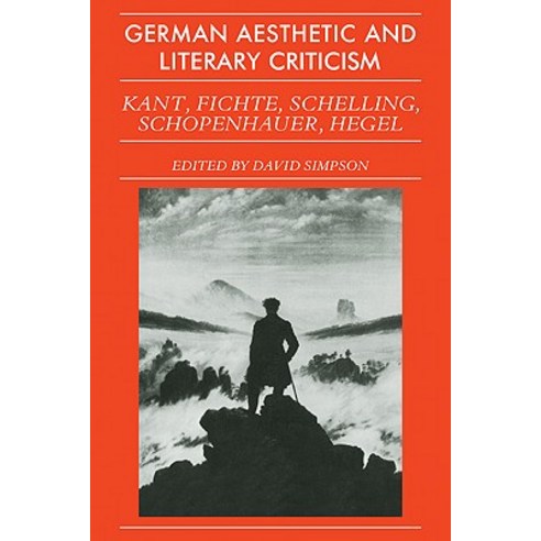 German Aesthetic Literary Criticism, Cambridge University Press