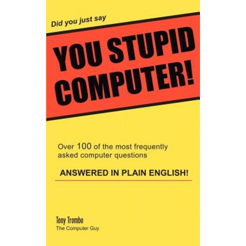 Did You Just Say You Stupid Computer! Paperback, iUniverse