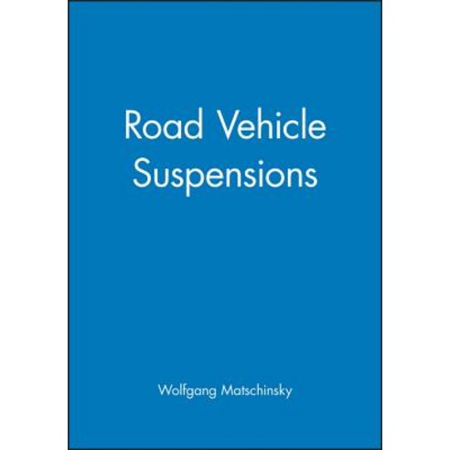 Road Vehicle Suspensions Hardcover, Wiley