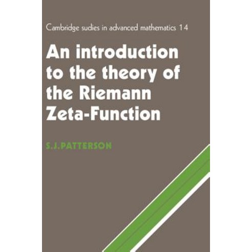 Intro Theo Riemann Zeta Function Paperback, Cambridge University Press