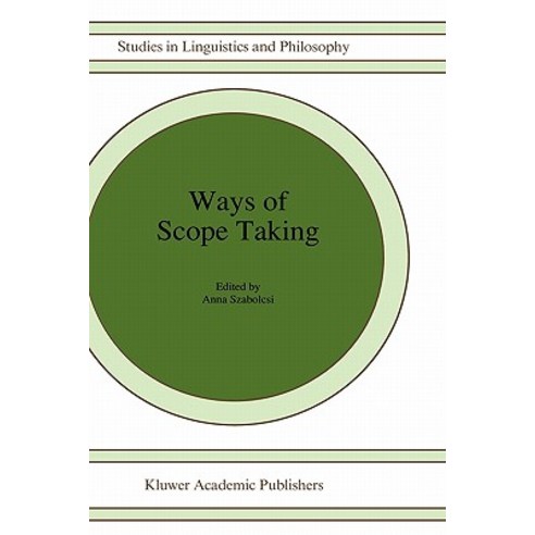 Ways of Scope Taking Hardcover, Springer