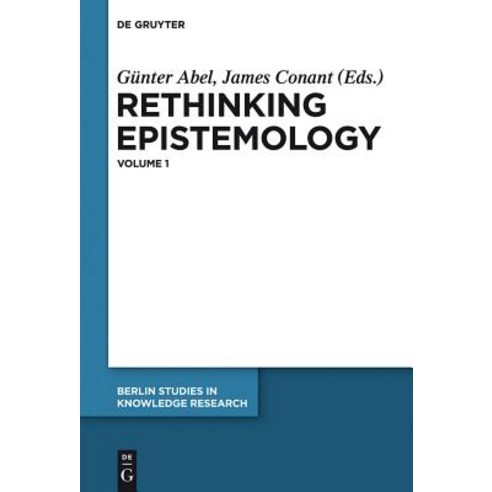 Rethinking Epistemology: Volume 1 Hardcover, Walter de Gruyter
