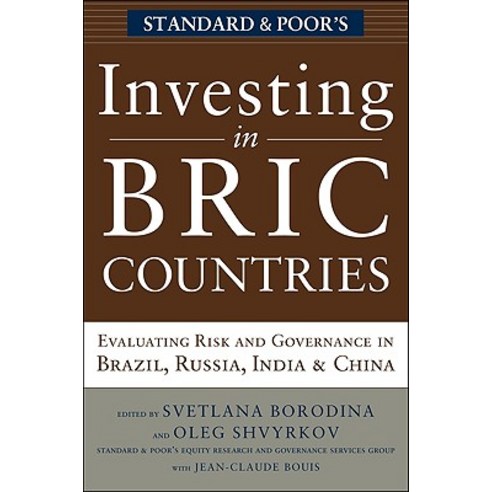 Investing in Bric Countries: Evaluating Risk and Governance in Brazil Russia India and China Hardcover, McGraw-Hill Education
