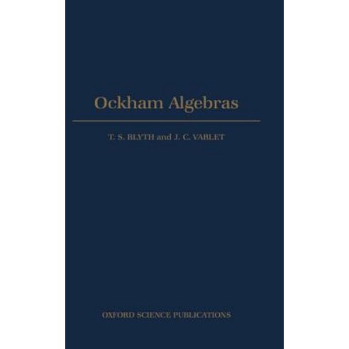 Ockham Algebras Hardcover, OUP Oxford