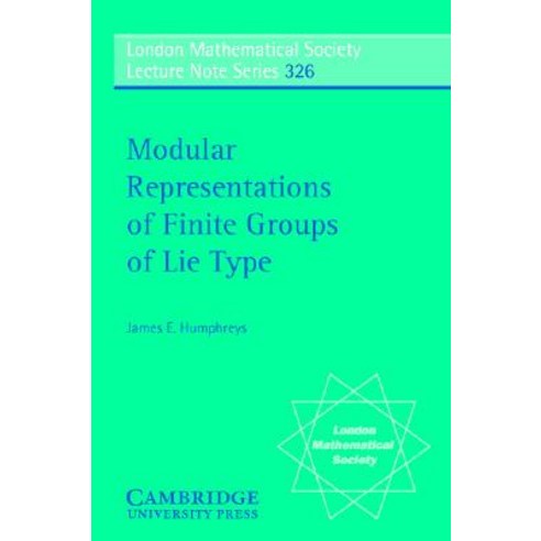 Modular Representations of Finite Groups of Lie Type Paperback, Cambridge University Press