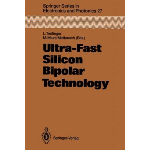 Ultra-Fast Silicon Bipolar Technology Paperback, Springer