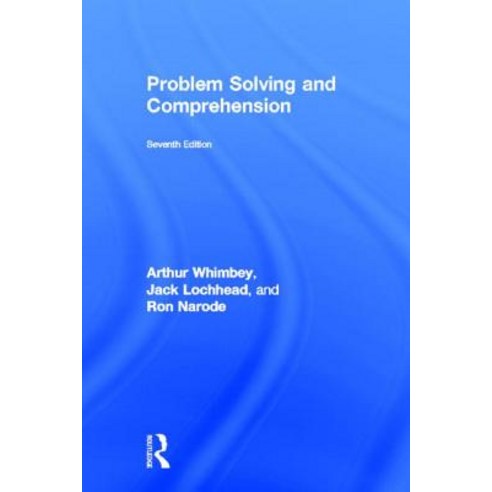 Problem Solving and Comprehension Hardcover, Routledge