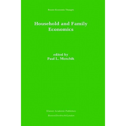 Household and Family Economics Hardcover, Springer