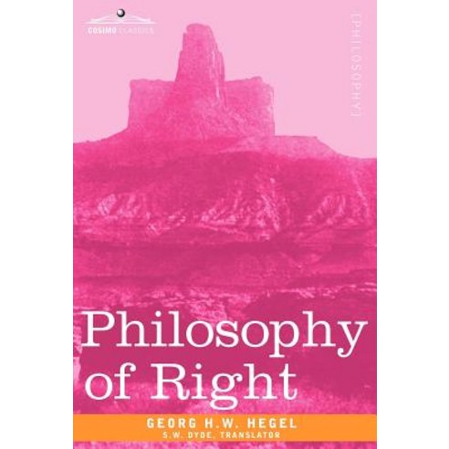 Philosophy of Right Hardcover, Cosimo Classics