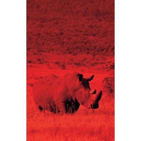 Alive! White Rhino - Red Dutotone - Photo Art Notebooks (5 X 8 Series) Paperback, Blurb