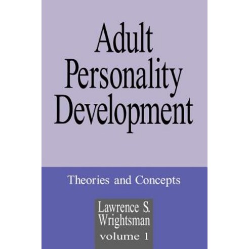 Adult Personality Development: Volume 1: Theories and Concepts Paperback, Sage Publications, Inc