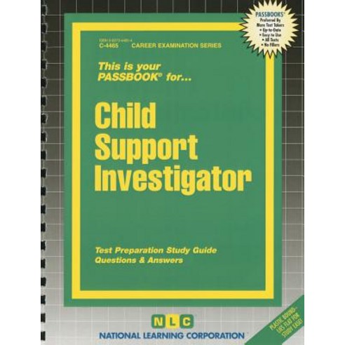 Child Support Investigator Spiral, National Learning Corp - 최저가 알림ㆍ특가 ...