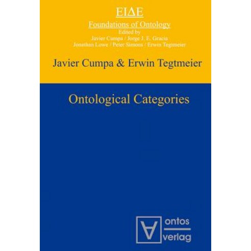 Ontological Categories Hardcover, Walter de Gruyter