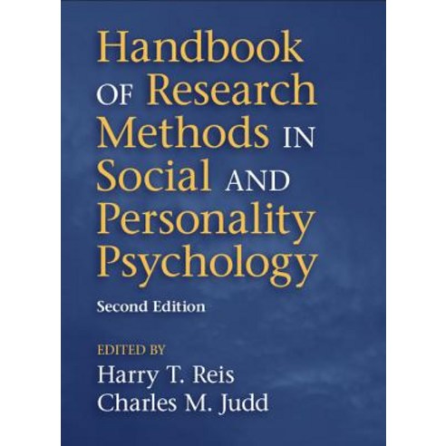 Handbook of Research Methods in Social and Personality Psychology Paperback, Cambridge University Press