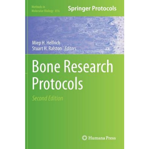 Bone Research Protocols Hardcover, Humana Press