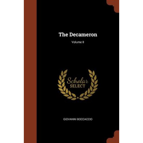 The Decameron; Volume II Paperback, Pinnacle Press