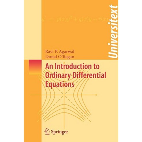 An Introduction to Ordinary Differential Equations Paperback, Springer