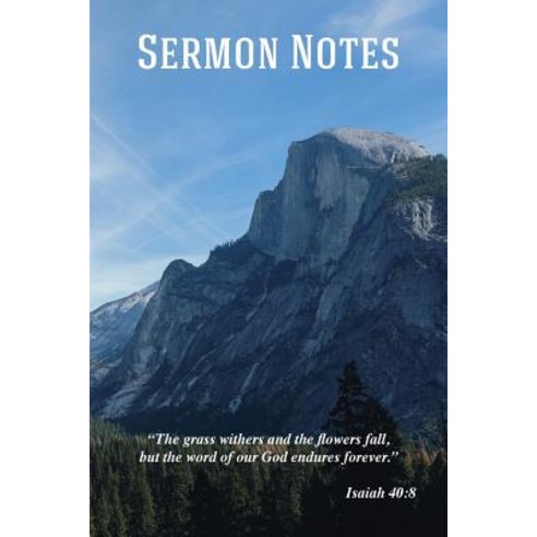 Sermon Notes Paperback, Blurb