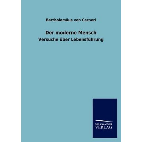 Der Moderne Mensch Paperback, Salzwasser-Verlag Gmbh