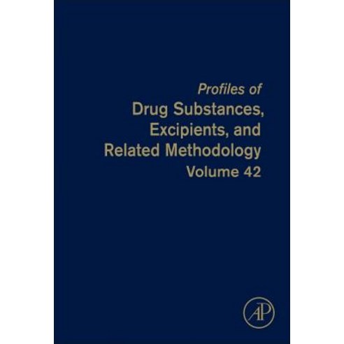 Profiles of Drug Substances Excipients and Related Methodology Hardcover, Academic Press