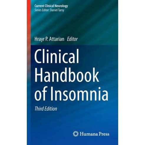 Clinical Handbook of Insomnia Hardcover, Springer