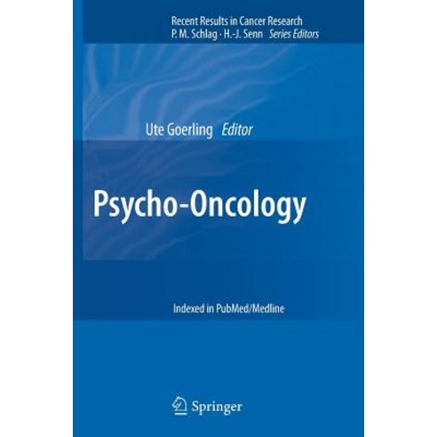 Psycho-Oncology Paperback, Springer