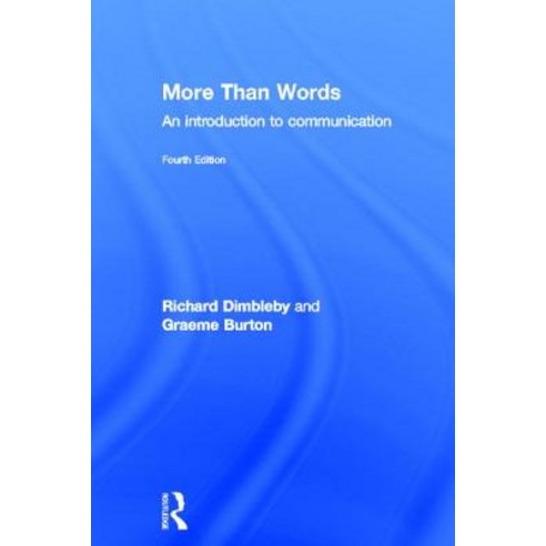 More Than Words Hardcover, Routledge