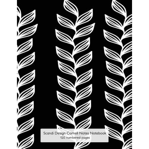 Scandi Design Cornell Notes Notebook 120 Numbered Pages: Journal for ...