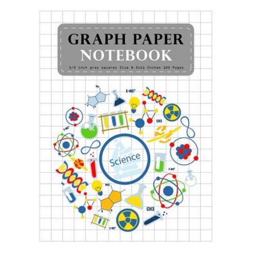 Graph Paper Notebook 1/2 Inch Gray Squares Size 8.5x11 Inches 120 Pages: Squared Graphing Paper Compos..., Createspace Independent Publishing Platform