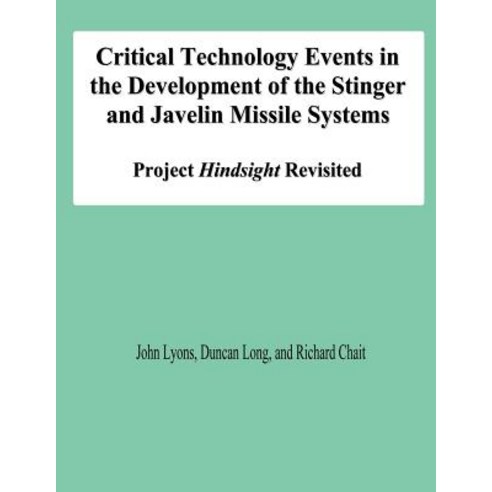 Critical Technology Events in the Development of the Stinger and Javelin Missile Systems: Project Hind..., Createspace Independent Publishing Platform
