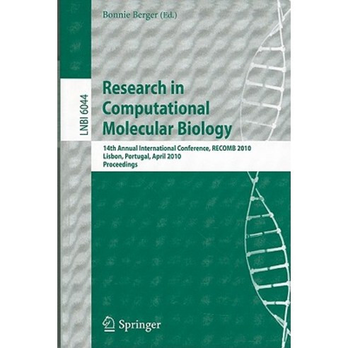 Research in Computational Molecular Biology: 14th Annual International Conference RECOMB 2010 Lisbon..., Springer