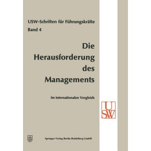 Die Herausforderung Des Managements Im Internationalen Vergleich, Gabler Verlag