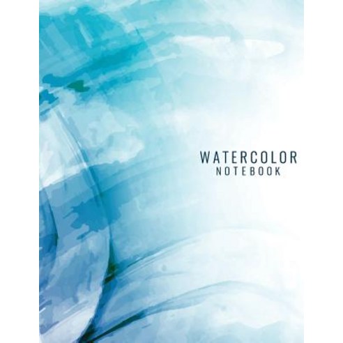 Watercolor Notebook: Light Blue Watercolor Texture Notebook Journal ...
