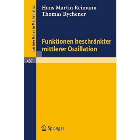 Funktionen Beschrankter Mittlerer Oszillation, Springer
