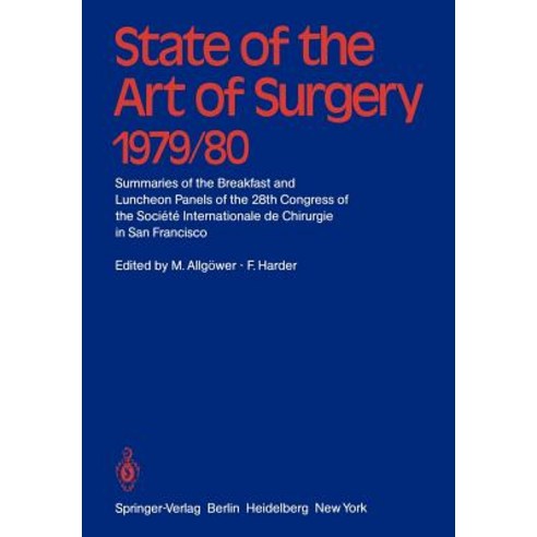 State of the Art of Surgery 1979/80 Paperback, Springer