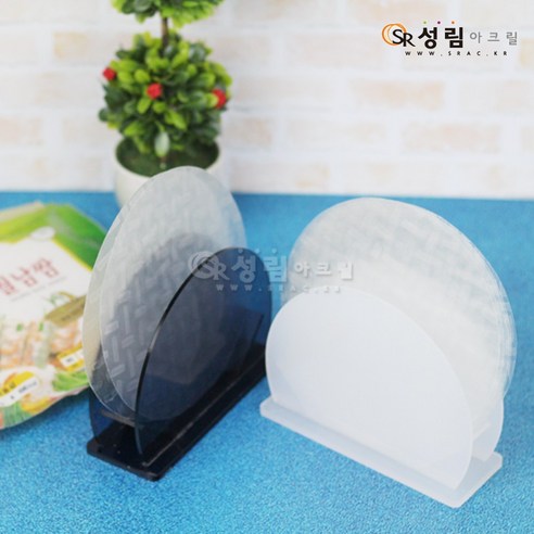 성림아크릴 월남쌈 케이스 라이스페이퍼 홀더 아크릴 꽂이, 1개, 월남쌈 케이스_블랙투명