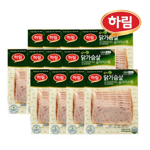 하림 밥싸먹는 닭가슴살 슬라이스 129g 5봉(43g15봉), 5개