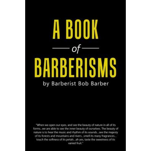 A Book of Barberisms Paperback, Authorhouse